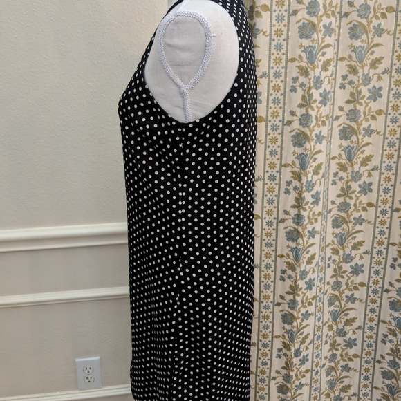 Tinley Road Dress Polkadot Midi Sheath Peep Hole - Picture 3 of 8